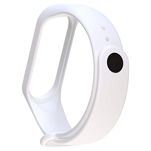Pulseiras para mi band 4 ou mi band 3 - kit com 2 unidades (Branco e Cinza)
