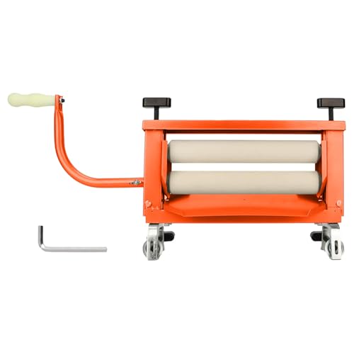 Upgraded Heavy Duty Clothes Wringer Laundry Wringer for Chamois Cloth Sponge Dual Knob Design for Easier Operation - Orange