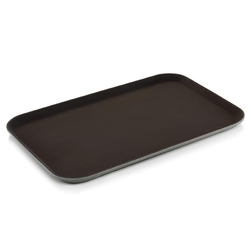5x Tablett Gastro schwarz eckig 60 x 40 cm rutschhemmend PP