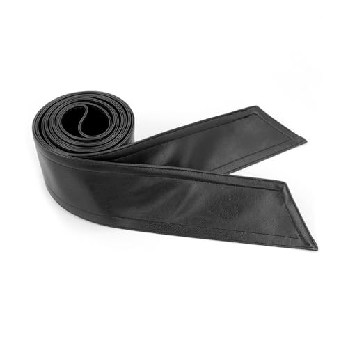 Women Soft Leather Sash Belt Down Coat Tie Waistband Leather Jacket Coat Belts - Main Image