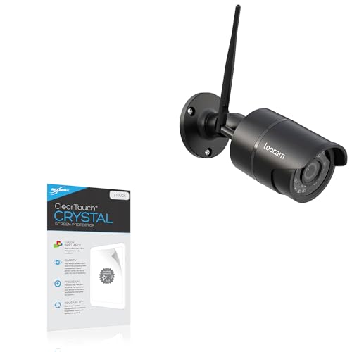 BoxWave Screen Protector Compatible with Loocam Wireless Security Camera System with Monitor (LT8W4B-4B42S-199) - ClearTouch Crystal (2-Pack), HD Film Skin - Shields from Scratches