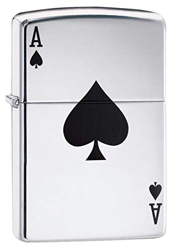 Personalized ZIPPO Windproof Ace of Spades Lighter - Free Laser Engraving (24011)