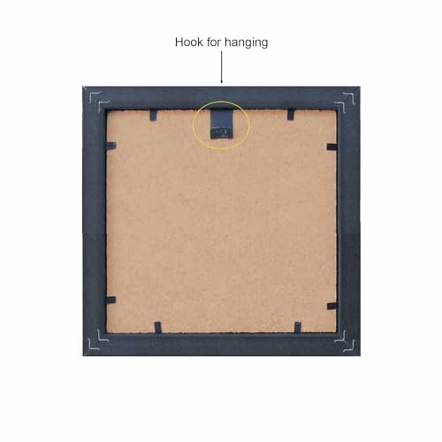 Set of 10 Black 4x4 Inch Mini Picture Frames | Wall-Mounted Photo Frames for Collage, Home Decor, Living Room, Bedroom, Gallery Wall