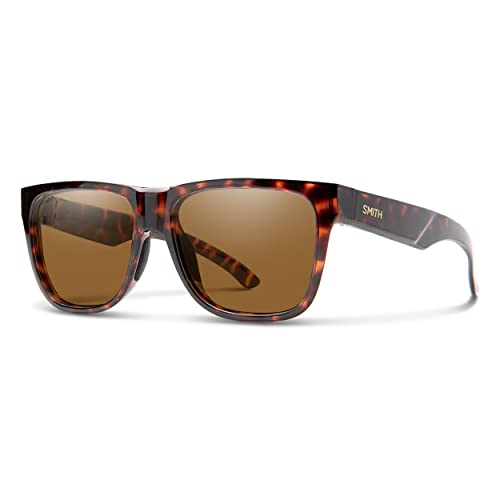 Image of SMITH Lowdown 2 Sunglasses - Performance Sports Active Sunglasses For Running or Everyday Wear - For Men & Women - Tortoise + Brown Polarized Lenses