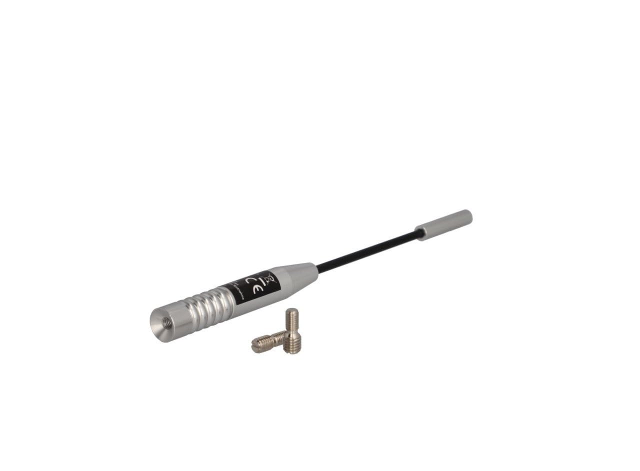 Cartrend 10504 Antenna Rod Aluminium with Thread Adaptor for All Standard Roof Connection Sockets 18 cm Chrome