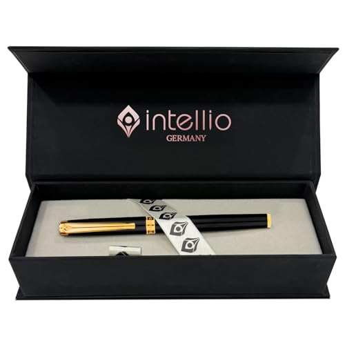 Image of Renaissance - Black & Gold (24K Plated Trims) Roller Ball Pen