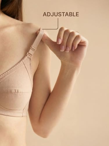 Image of INKURV Full Coverage Cotton Bra for Heavy Bust| Minimizer Bra for Women| Anti-Sagging Breast Lift Up| Non-Wired| Non-Padded Daily Use Bra for Ladies