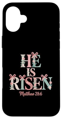 He is Risen �C�[�X�^�[ �R�P�b�g �| �}�^�C 28:6 �X�}�z�P�[�X iPhone 16 Plus �p