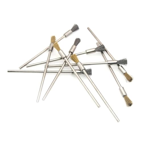 スチールワイヤーブラシ研磨100mmホイールブラシツールブラシスクラップ溶接金属表面前処理研削 wanglan(Random color 5pcs)