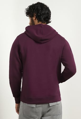 Image of Nobero Hoodies for Man | 280 GSM Rich Cotton Fleece Solid Hooded Full Sleeve Sweatshirt for Man | Stylish Casual Wear Winter Hoodies for Men