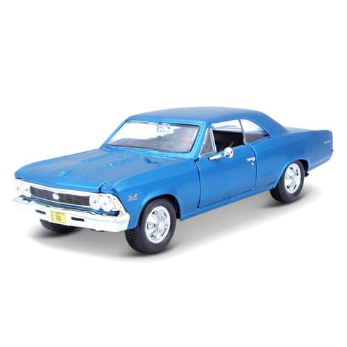 Maisto（マイスト）1/24 シボレー シェベル SS 396 1966 ブルー ／ ミニカー ダイキャストカー 完成品 31960 BU