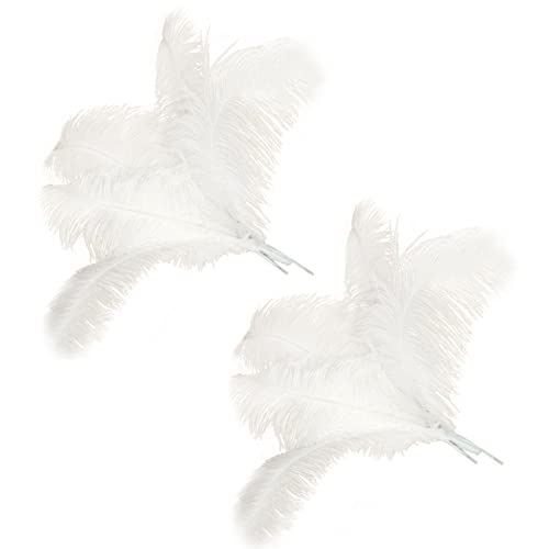 Plumas de avestruz para manualidades, lote de 20 unidades de color para disfraces y hogar 2