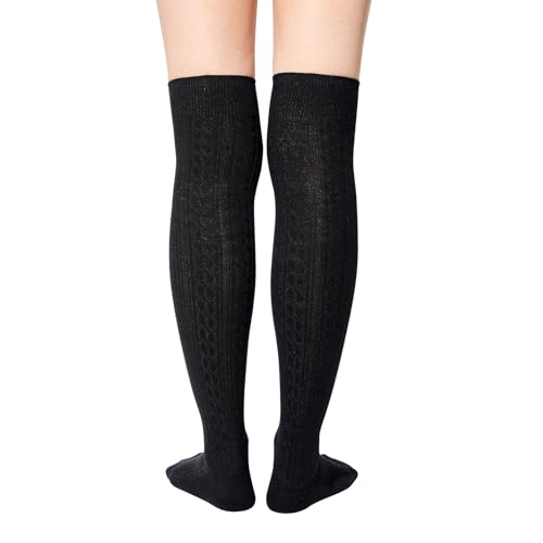 Image of Century Star Thigh High Socks Long Over Knee High Socks for Women Casual Athlete Striped Knee High Stocking