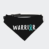 Warrior Food Allergy Awareness Dog Bandana Adjustable Reversible Dog Scarf Multi Size Triangle Pet Bandanas for Medium Large Dogs Cats X-Large