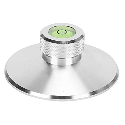 Record Clamp,Aluminium Alloy Weight Stabilizer for LP Player Record Turntable Disc Clamp,Stabilizer Clamp Record Audio Disc Turntable Stabilizer Clamp Aluminum Weight Clamp(Silver)