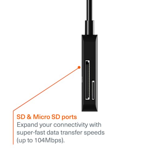 Lector USB-C para tarjetas SD y Micro SD con transmision simultanea de datos a alta velocidad 3