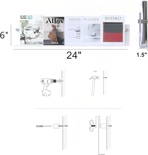 Royalita 2-Pack Acrylic Magazine Holder Brochure Holder thumb #3