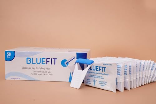 Image of Unisex Blue Fit Pack Of 20 Disposable Skin Razor|Disposable Razor For Safe Body Hair Removal|Smooth|Doctor ChoiceISharp|Safe|(20)