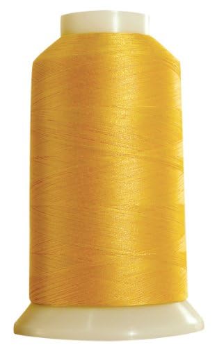 Superior Threads Masterpiece 3-Ply 50 Weight Egyptian Cotton Sewing Thread Cone - 2,500 Yards (#124 Yellow Rose)