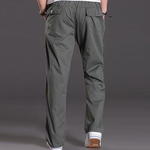 Men's Pants Cargo Relaxed Fit Stretch Pants Slim Fit with Multi Pockets Solid Fall Casual Trousers Workout Clothe 20253