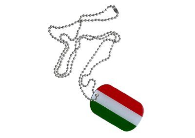 Dog Tag Ungarn - 3 x 5 cm