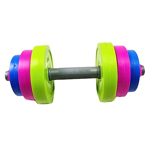 Toyvian 1 Juego De Mancuernas De Plástico Para Juguetes De Entrenamiento Pesas Pequeñas Minigimnasio Artículos De Fitness Para El Hogar Mancuernas De Espuma Ajustables Para