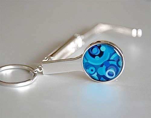 Western Purse Key Hook, Birthday Gift For Her, Grandma, Mom, Girlfriend, friend, Aqua Blue Keychain With Foldable Purse Hanger, Handbag Table Hook, Purse Hanger, Christmas Gifts for Her