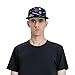 80s 90s Vintage Disco Theme Baseball Cap Adjustable Breathable Fashion Snapback Flat Bill Hat Casual Hip Hop Hats for Men Women Outdoor
