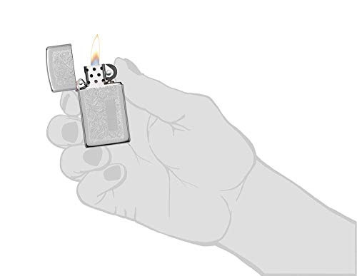 Encendedor Zippo Slim High Polish Chrome Venetian miniatura 5