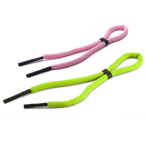 Lumi Zenva Sangle de Lunettes Flottante pour Sports Nautiques - Lot de 2 Pièces, Vert et Rose, 32,7 cm x 1,1 cm, Accessoires Flottants pour Lunettes