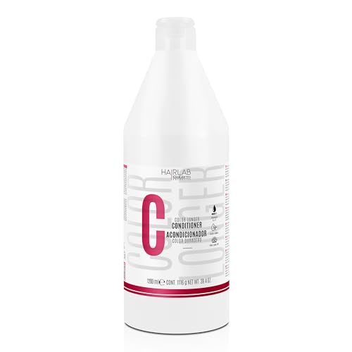 SALERM - Acondicionador Pelo Teñido - Color Longer Hair Lab - 1200 ml - con Provitamina B5 y Vitaminas A y E - Sella y Mantiene el Color - Protector Solar UV - Sin Sulfatos ni Parabenos