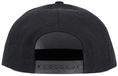 Image of KBETHOS Classic Snapback Hat Blank Cap Underbrim Cotton Wool Blend Flat Visor Adjustable Unisex
