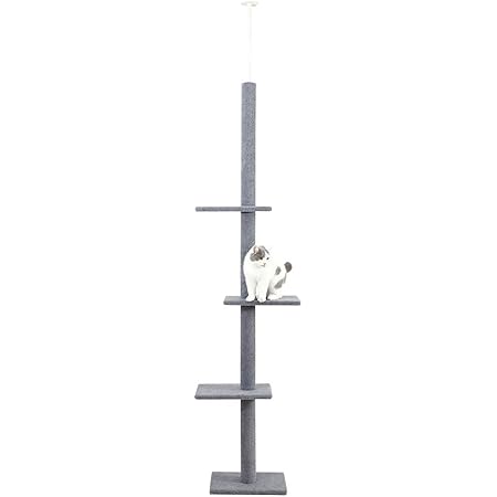 three tier floor to ceiling cat tree