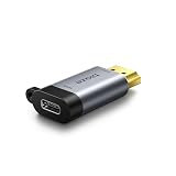 biaze ZH288 - Adattatore da USB C femmina a HDMI maschio, 4K@60Hz, 2K@120Hz, convertitore unidirezionale, adattatore HDMI, collegamento di tablet o laptop con uscita HDMI a un monitor di tipo C, plug
