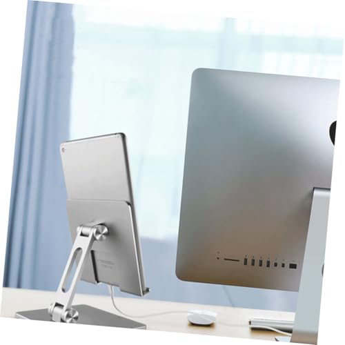 Base ajustable de aluminio para laptop, color plata miniatura 4