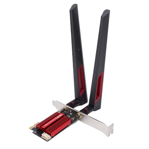 Carte WiFi 7 PCIe ASHATA pour PC de bureau avec antennes 10 dBi