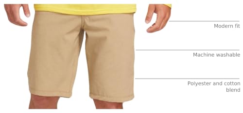 Image of Volcom Men's Kerosene 21 inch Hybrid Chino Shorts Quick-Dry Stretch Fabric
