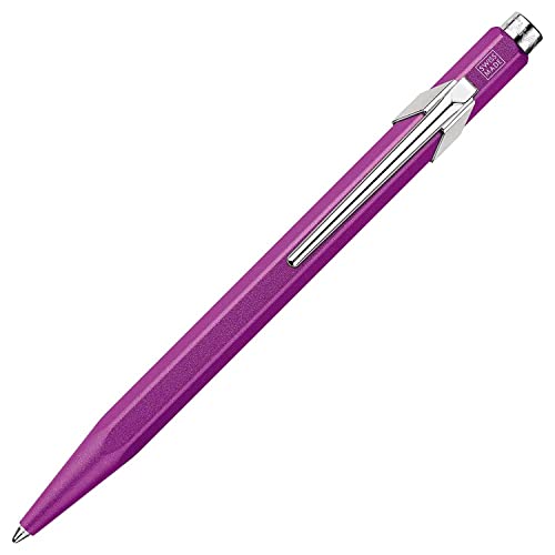 Caran d’Ache 849 Colormat-X stylo bille violet en aluminium anodisé premium
