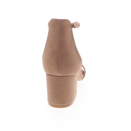 Image of TOP Moda Darcie-1 Ankle Strap Dressy High Heel Sandal, Non-slip Sole, For Wedding, Party, Prom, Evening Wear, or Any Occasion, Sleek Style Block Heel Sandals