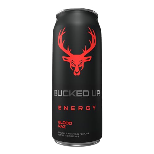 Bucked Up Energy Drink 300mg (Blood Raz) (12 CT)