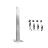 S SIENOC Pfostenstützpfosten (WPC-Systemzaun) Sichtschutzzaun Zaun Windschutzfarbe Dübel