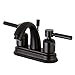 Kingston Brass FB5615DL Concord 4-Inch Center set Lavatory Faucet with Retail Pop-Up, Oil Rubbed Bronze