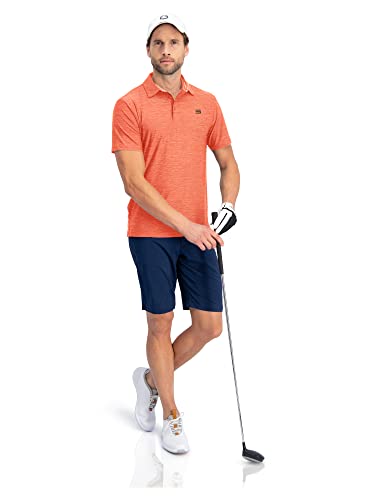 Image of Three Sixty Six Golf Shirts for Men - Dry Fit Short-Sleeve Polo, Athletic Casual Collared T-Shirt