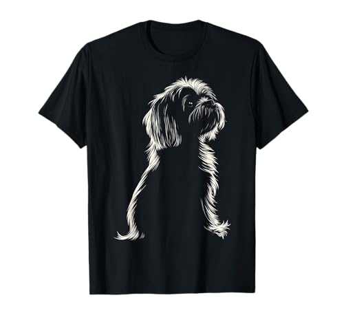 Lhasa Apso Dog Motif Pet Artwork Lhasa Apso T-Shirt