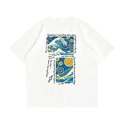 T-shirt vintage Y2K peinture à l'huile pour exprimer votre style unique