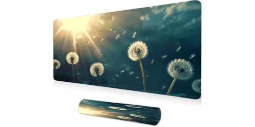 Tapis de souris XXL pissenlit pour décorer votre bureau de télétravail