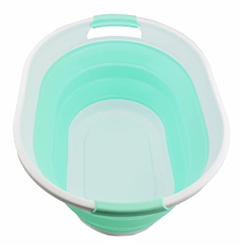 Sammart 28L Ovaler Faltbarer Wäschekorb