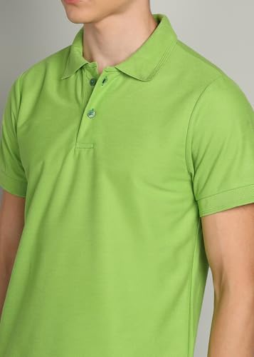Image of INKKR Men's Polo Neck Half Sleeve Solid T-Shirts