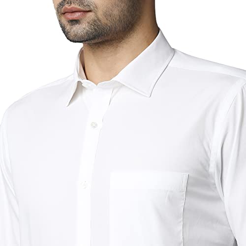 Image of Park Avenue Mens Cotton Solid Slim Fit Shirt