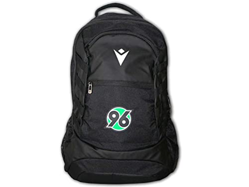 Macron Hannover 96 Rucksack schwarz H96 Backpack Daybag ca.50x30x25 cm Cover